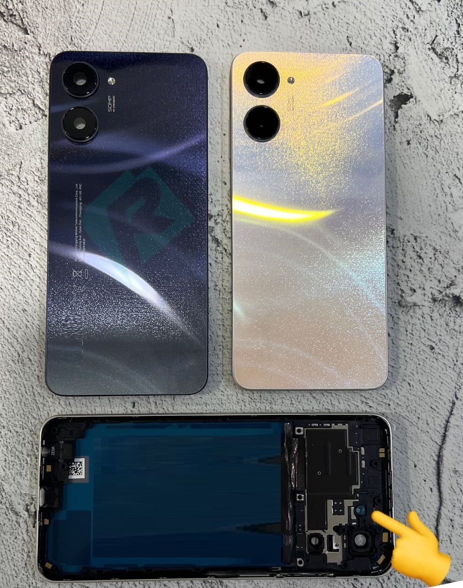 Mozomart Back Panel Housing for Realme 10 Black Mozomart Mozomart Back Panel Housing for Realme 10 Black Mozomart